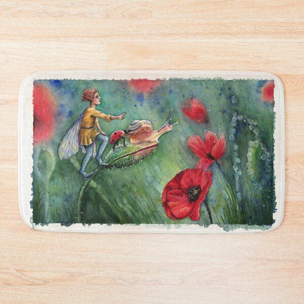 Item preview, Fairy in the poppy fields designed and sold by Rainbowcurve.