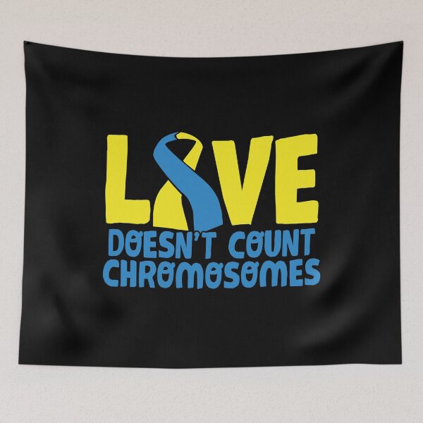 Item preview, Love Doesn't Count Chromosomes Down Syndrome Day Awareness designed and sold by Dolphin Graphic.