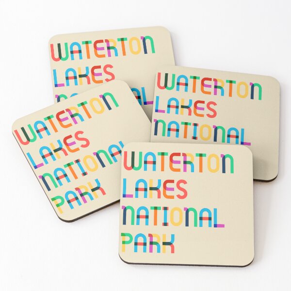 Item preview, Colorful Vintage I Love Waterton Lakes National Park, Travel Alberta Canada designed and sold by Travalex.
