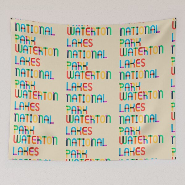Item preview, Colorful Vintage I Love Waterton Lakes National Park, Travel Alberta Canada designed and sold by Travalex.