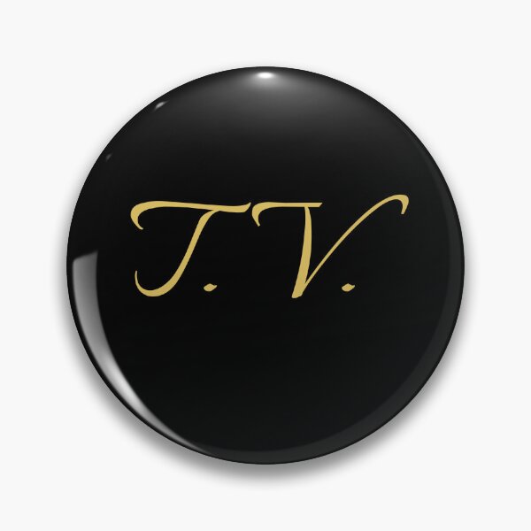 Item preview, TV Initials | Gold Lettering | Personalised Gifts designed and sold by Avo And Sriracha.