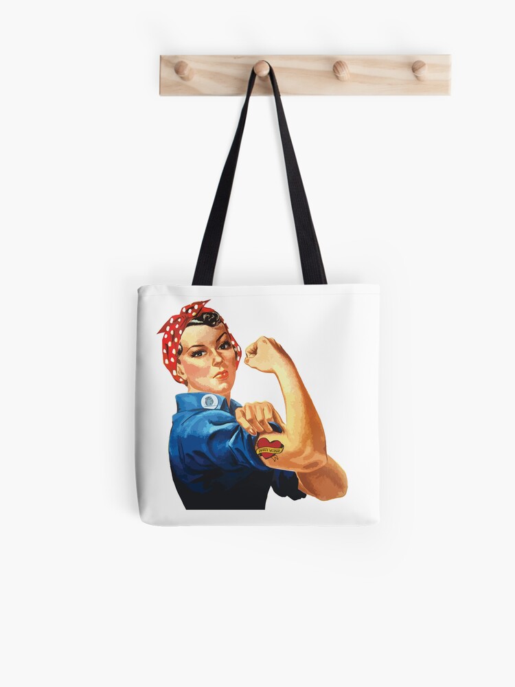 rosie the riveter tote bag