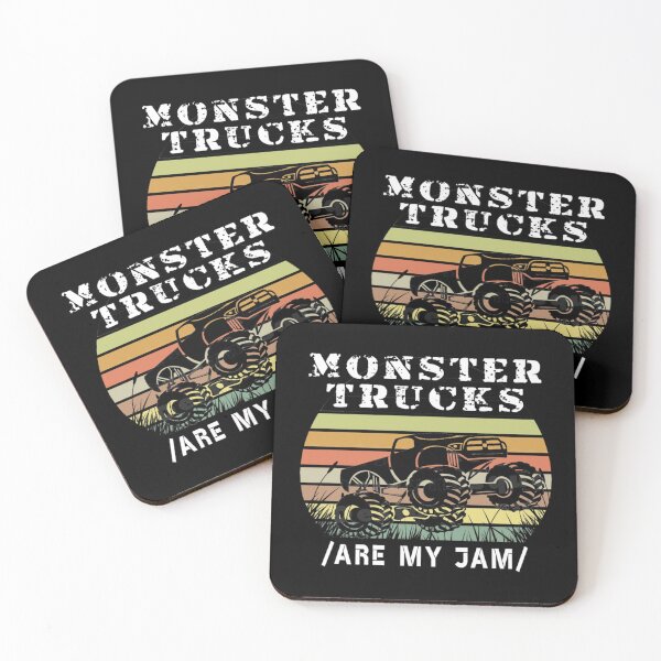 Item preview, Vintage Monster Truck Are My Jam Retro Sunset Cool Engines GIFT designed and sold by Arthur Feeney.