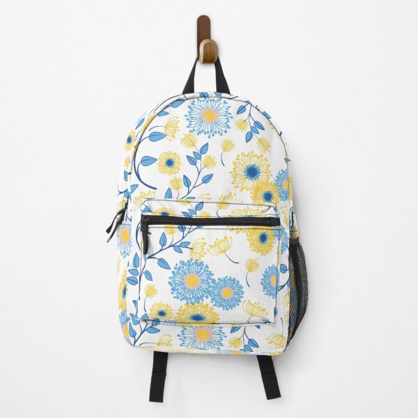 Item preview, Cornflower Blue And Yellow Floral Pattern  designed and sold by blackcowgirls.