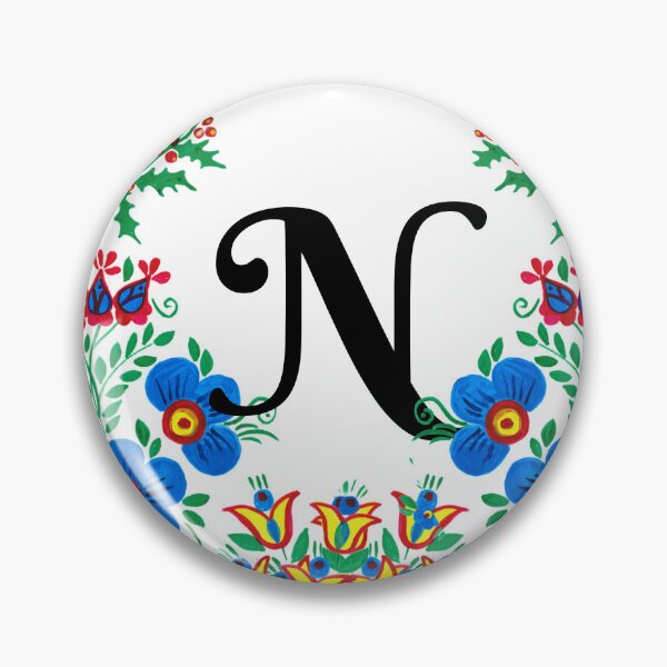Item preview, letra N con flores designed and sold by Elyora.