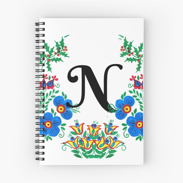 Item preview, letra N con flores designed and sold by Elyora.