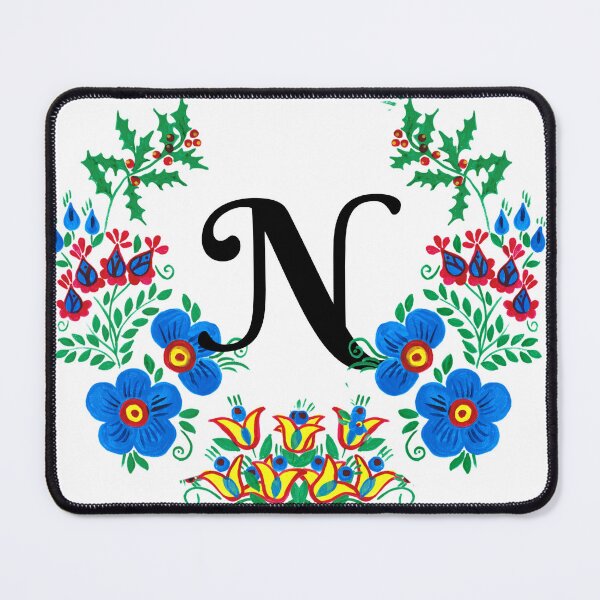 Item preview, letra N con flores designed and sold by Elyora.