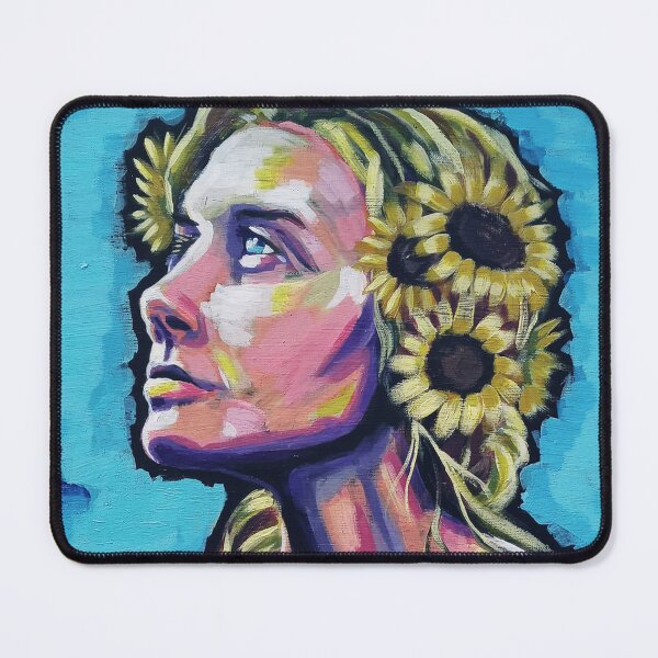 Item preview, Ukrainian Pride (help charity causes ukraine woman portrait sunflowers) designed and sold by MauraDonahue.