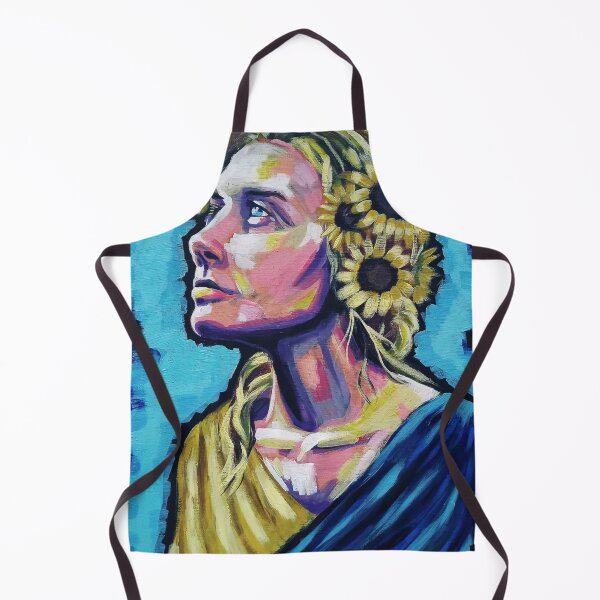 Item preview, Ukrainian Pride (help charity causes ukraine woman portrait sunflowers) designed and sold by MauraDonahue.