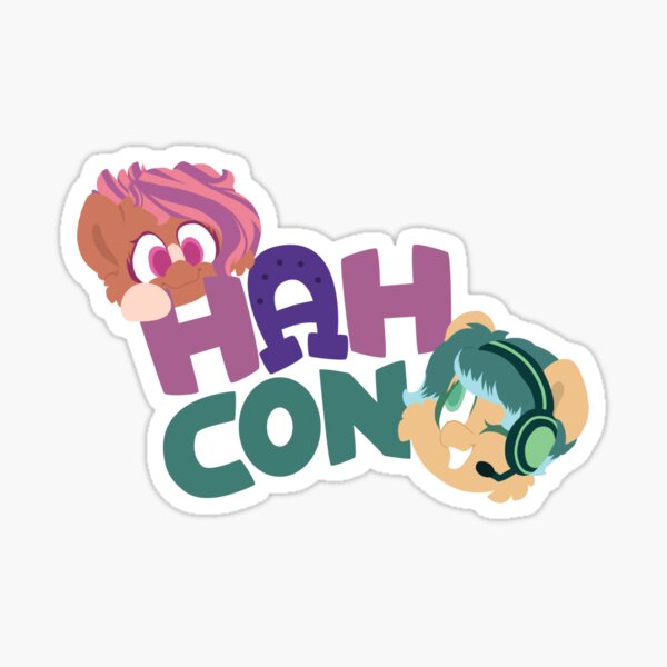 HAHcon with Cozy and Glitch Sticker