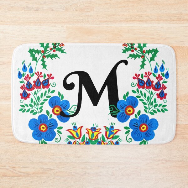 Item preview, letra M con flores designed and sold by Elyora.