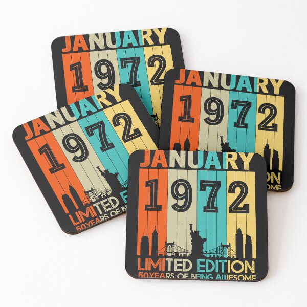 Item preview, January 1972 Limited Edition 50 Years Of Being Awesome designed and sold by AraJordeStore.