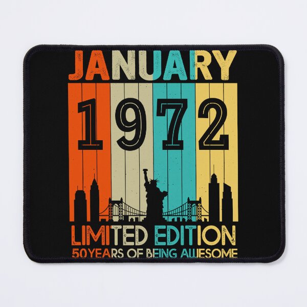 Item preview, January 1972 Limited Edition 50 Years Of Being Awesome designed and sold by AraJordeStore.