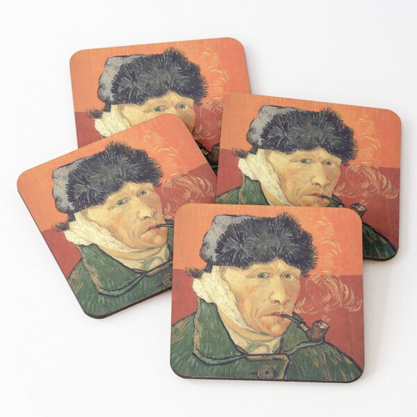 Item preview, Vincent Van Gogh Self Portrait with Ear bandaged - Vintage Art designed and sold by RickE.