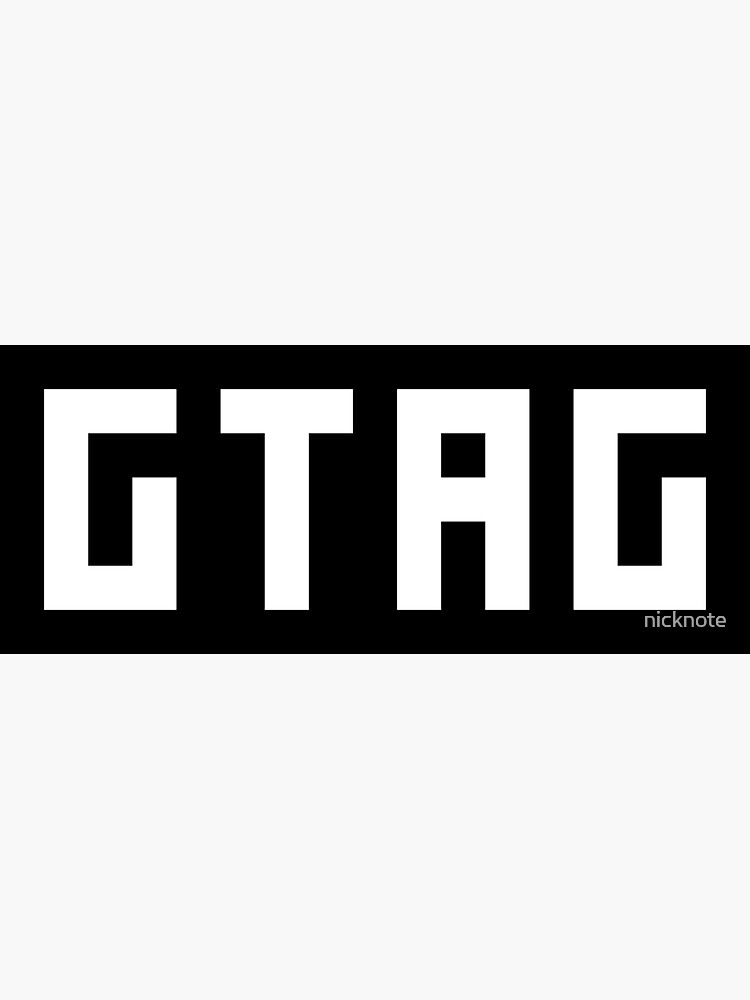 "Unofficial Gorilla Tag "GTAG" Logo Merch" Sticker by nicknote Redbubble