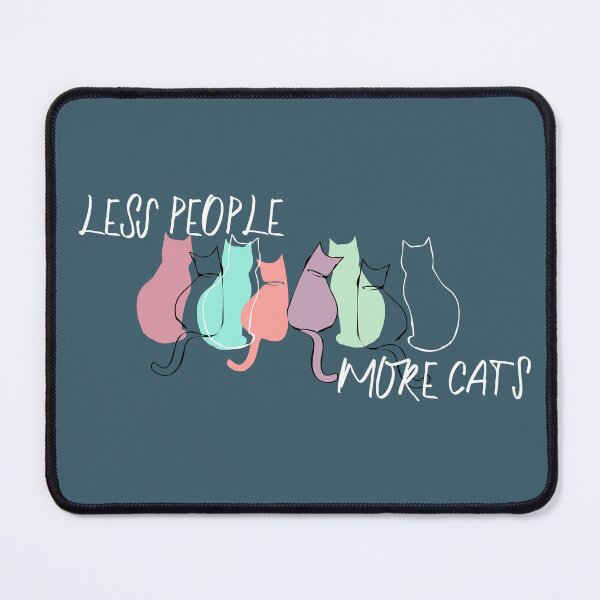 Item preview, Less People, More Cats designed and sold by heartfeltarts93.