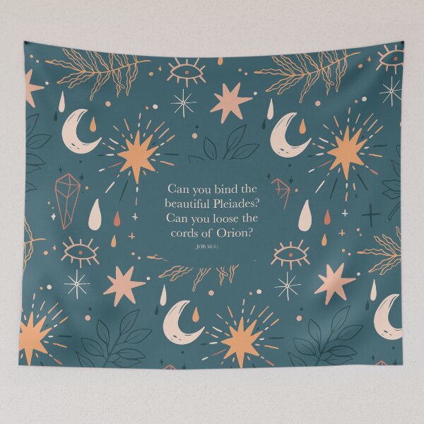 Item preview, Can you bind the beautiful Pleiades? Can you loose the cords of Orion? Job 38:31 designed and sold by StudioCitrine.