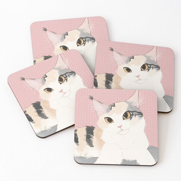Item preview, Maine coon kitten silver tabby calico designed and sold by Kristoffersson.