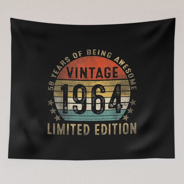 Item preview, 58 Yrs Old Gift Vintage 1964 Limited Edition 58th Birthday  designed and sold by vergielx.