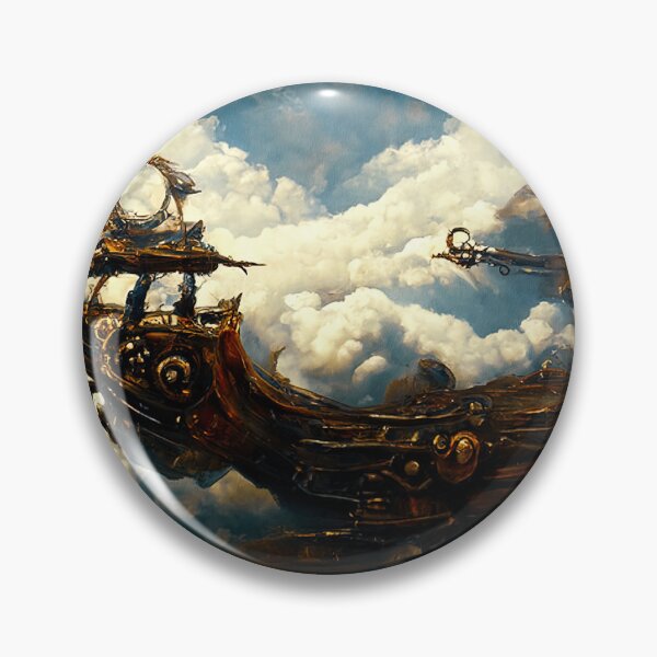 Item preview, Steampunk flying ship designed and sold by AM FineArtPrints.
