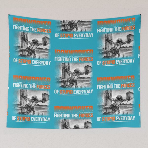 Item preview, Ironworker Fighting The Forces Of Stupid Everyday designed and sold by GoldenBuffalo79.