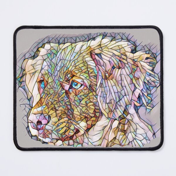 Item preview, Nova scotia duck toller, illustration, mosaic effect, cute toller, designed and sold by TollerKing.