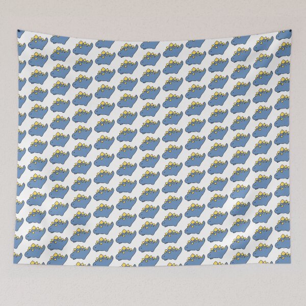 Item preview, China blue and yellow dinosaur designed and sold by SerenaVisualArt.