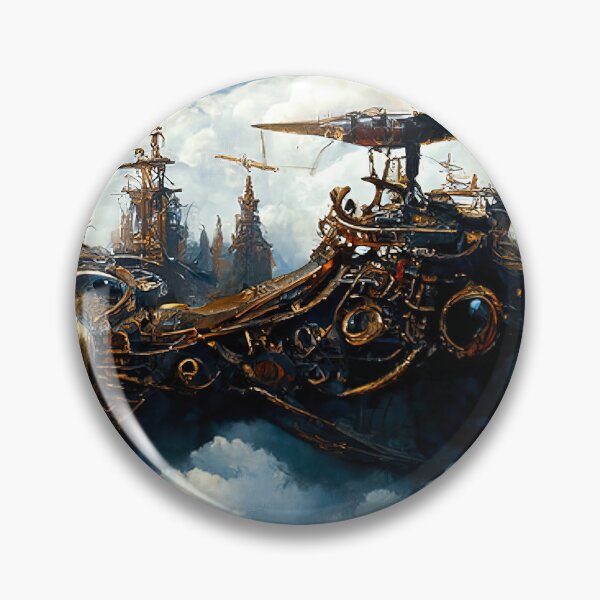 Item preview, Steampunk flying ship designed and sold by AM FineArtPrints.