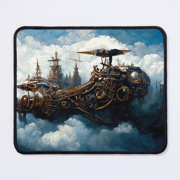 Item preview, Steampunk flying ship designed and sold by AM FineArtPrints.