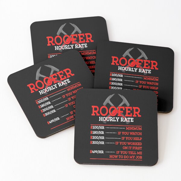 Item preview, Roofer Hourly rate- for roofing lovers designed and sold by TeesLina.