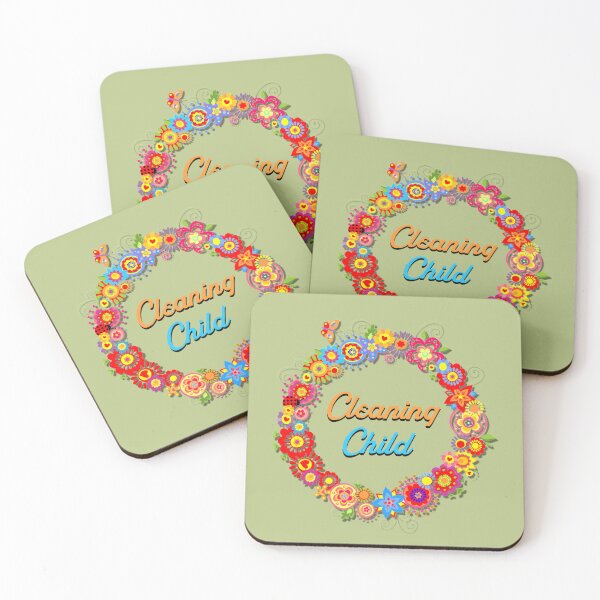 Item preview, Cleaning Child Retro Flower Housekeeper Cleaning Lady Gift designed and sold by SavvyCleaner.
