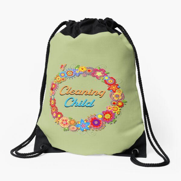 Item preview, Cleaning Child Retro Flower Housekeeper Cleaning Lady Gift designed and sold by SavvyCleaner.