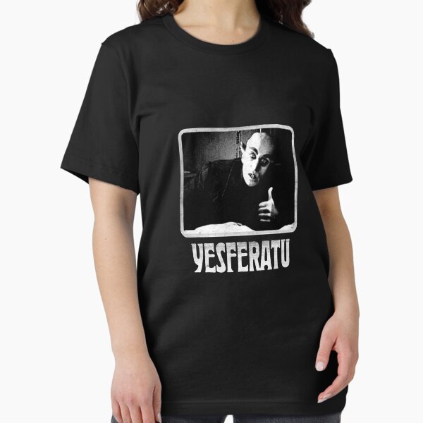 Item preview, Yesferatu funny Nosferatu positive goth horror lover gift meme  Classic T-Shirt designed and sold by MichaelSeeble.