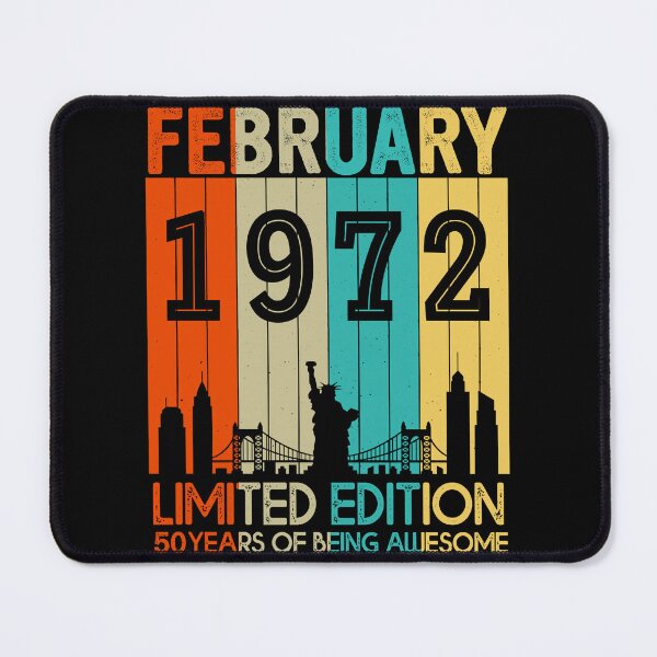 Item preview, February 1972 Limited Edition 50 Years Of Being Awesome designed and sold by AraJordeStore.