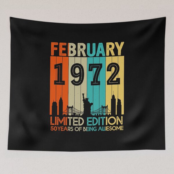 Item preview, February 1972 Limited Edition 50 Years Of Being Awesome designed and sold by AraJordeStore.