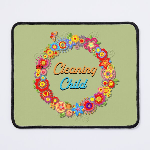 Item preview, Cleaning Child Retro Flower Housekeeper Cleaning Lady Gift designed and sold by SavvyCleaner.