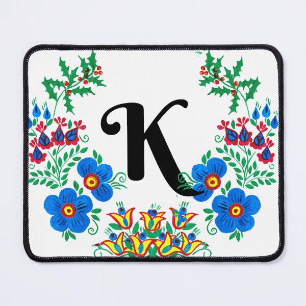 Item preview, letra k con flores designed and sold by Elyora.