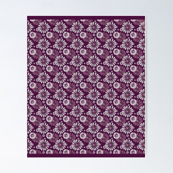 preppy minimalist gothic wine burgundy purple dark plum  Poster