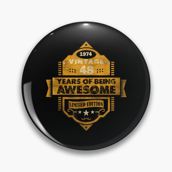 Item preview, 48 Year Old Vintage 1974 Limited Edition Happy 48th Birthday  designed and sold by vergielx.