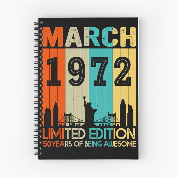 Item preview, March 1972 Limited Edition 50 Years Of Being Awesome designed and sold by AraJordeStore.