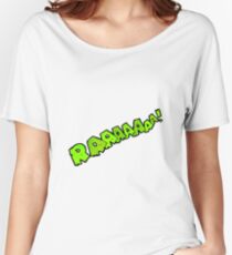 cartoon comic book roar Women's Relaxed Fit T-Shirt