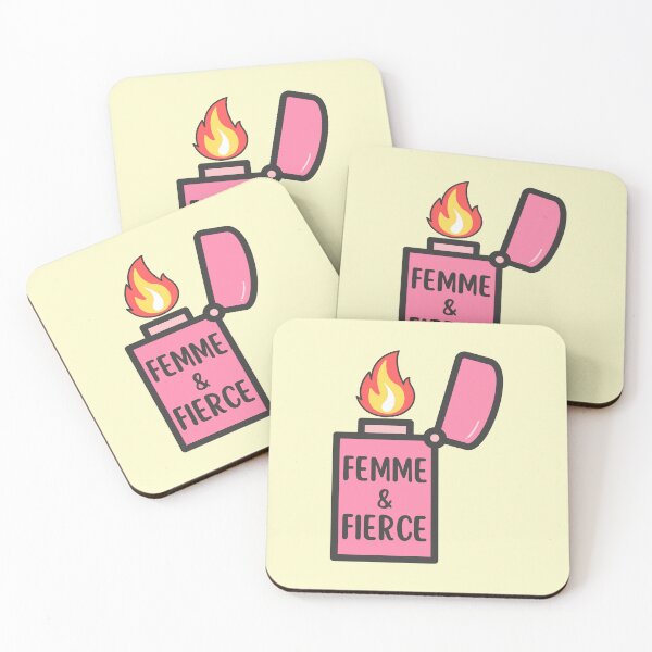 Item preview, FEMME FIERCE - pink lighter designed and sold by Colorful-Inspo.