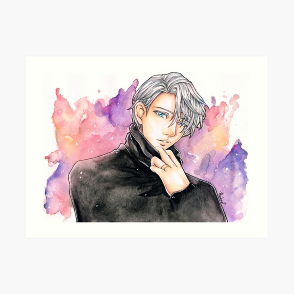 Viktor Nikiforov- Yuri On Ice" Art Print By Phadmeart | Redbubble