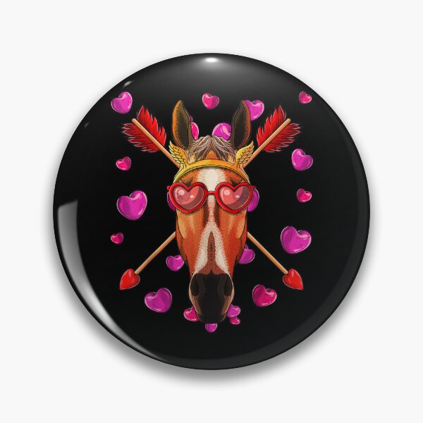 Artikelvorschau, Pferd Valentinstag Tier Gesicht Herz Glas Liebe Pfeile entworfen und verkauft von vergielx.