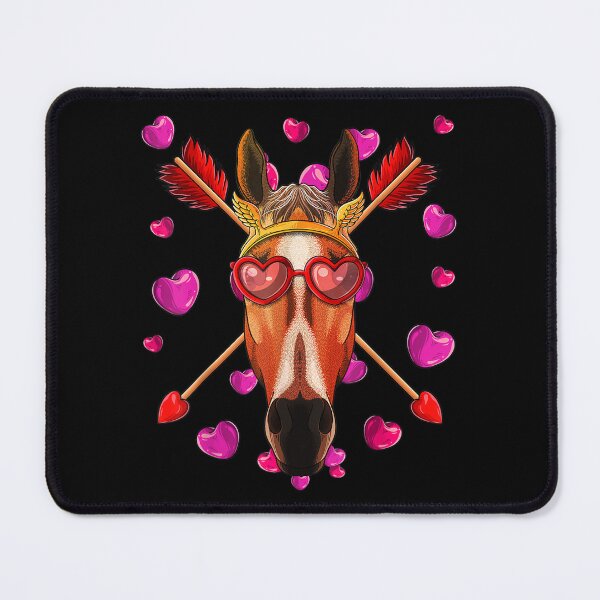 Item preview, Horse Valentines Day Animal Face Heart Glass Love Arrows  designed and sold by vergielx.