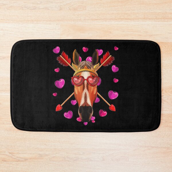 Item preview, Horse Valentines Day Animal Face Heart Glass Love Arrows  designed and sold by vergielx.