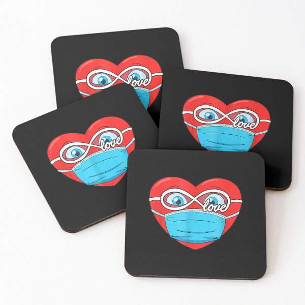 Item preview, Heart In Face Mask Funny Men Women Boys Girls Valentines Day  designed and sold by vergielx.