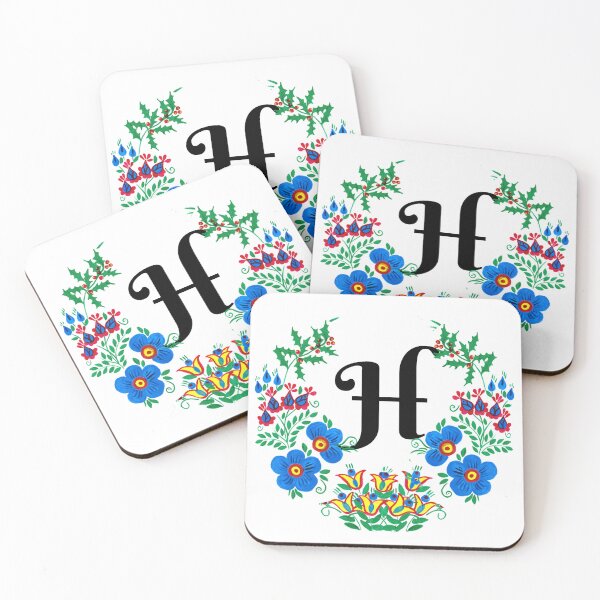 Item preview, letra H con flores designed and sold by Elyora.
