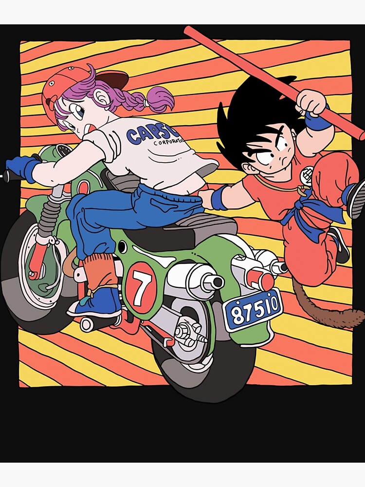 Goku And Bulma Dragon Ball Classic Poster By Mccaffertyaviva