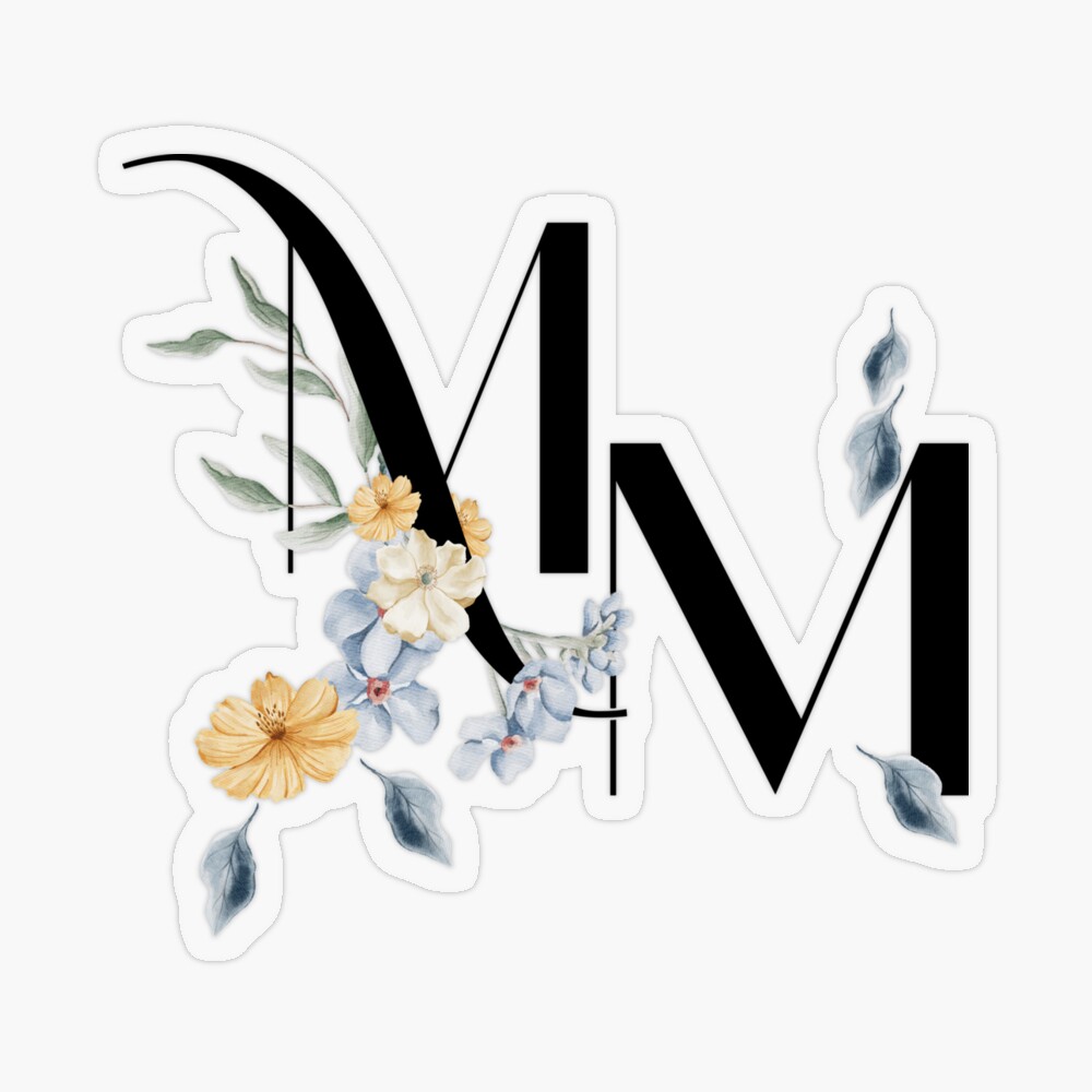 M & M Name Initials Classic Monograms Wedding Monogram 